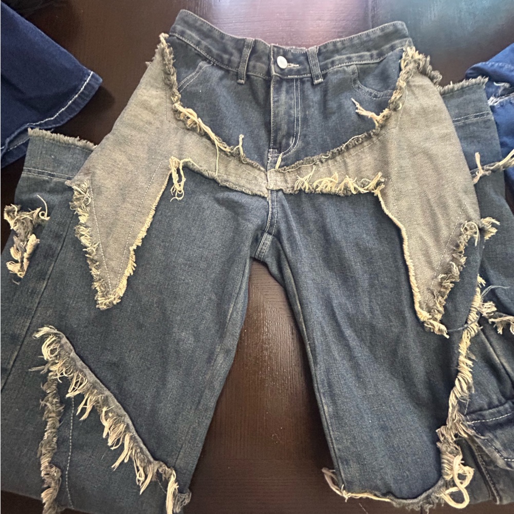 Distressed Denim Pants
